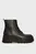 Жіночі чорні шкіряні черевики TJW LACE UP FLATFORM BOOT